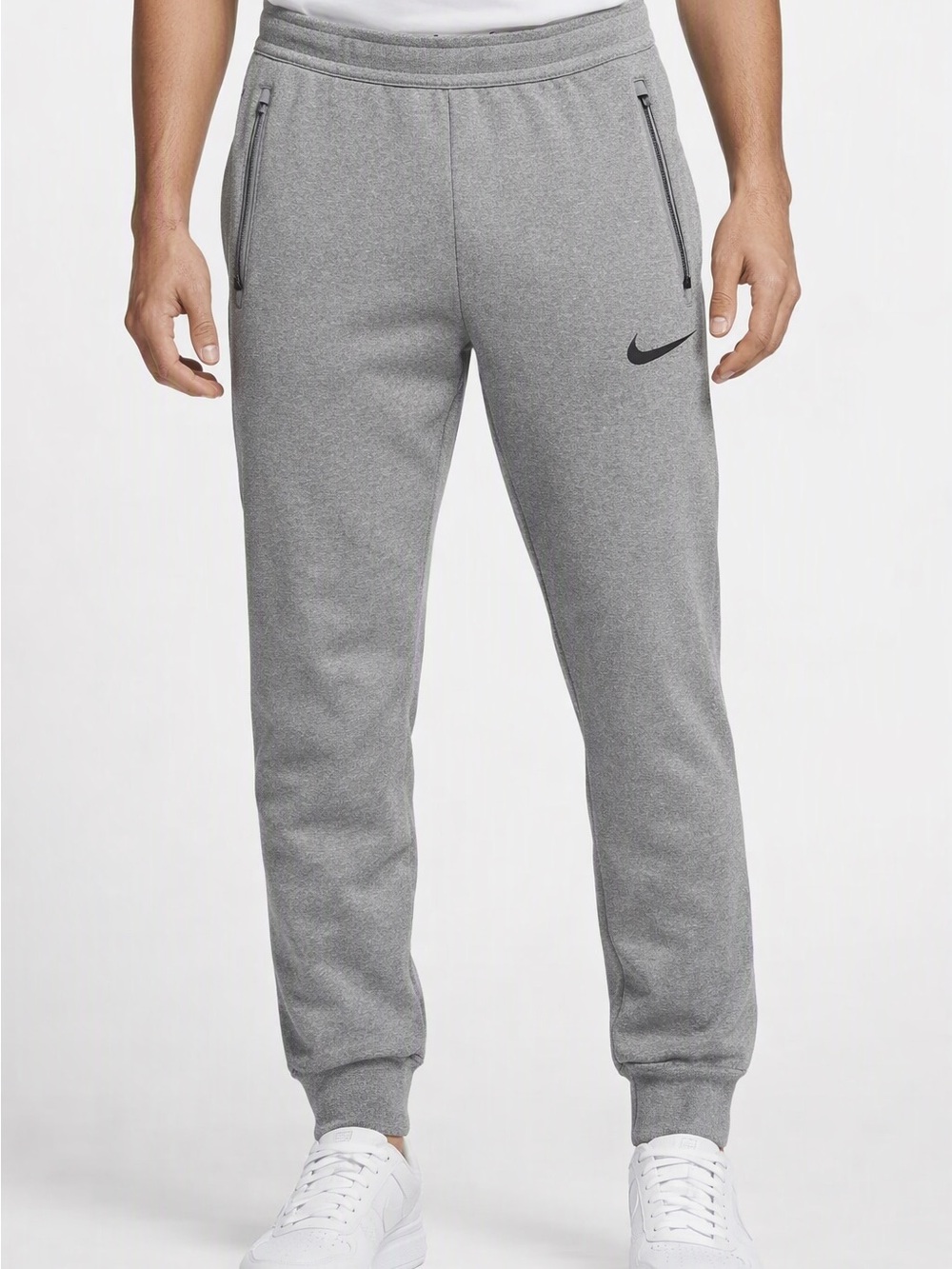 Nike Dri-FIT / Therma-FIT Grey Tapered Sweatpants Joggers - Men’s Size XL